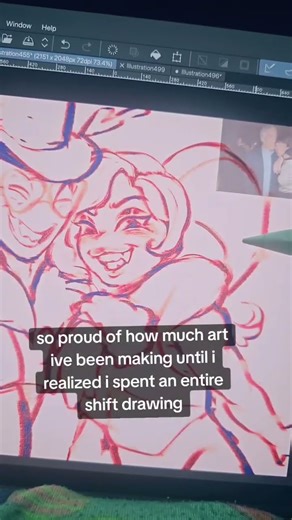 drawing like a full time job..