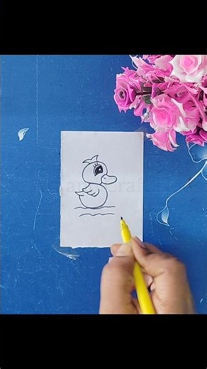 cute duck 🦆 drawing #drawing
