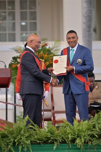 Yesterday I had the great honor and privilege of being sworn in to continue leading our great nation forward. We have started a remarkable journey of building and transforming Jamaica and I commit to doing even more work, more quickly for you. Listen to my full speech at yesterday’s swearing-in ceremony as I outline my vision for our prosperous future. | Andrew Holness