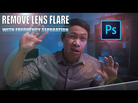 How To Remove Lens Flare with Photoshop and Frequency Separation For Landscape Photography POWERFUL
