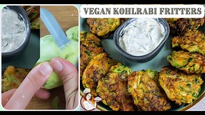Vegan Kohlrabi Fritters