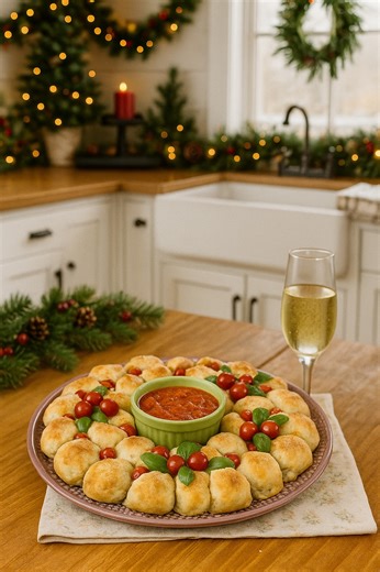 Holiday Pizza Wreath #fblifestyle | Robyn Q