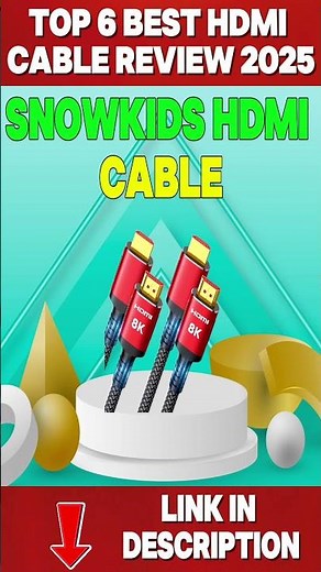 Top 6 Best HDMI Cable Review 2025 – Crystal Clear 4K & 8K Quality!