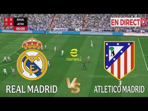 🎮 Real Madrid vs Atlético Madrid | La Liga 2026 | Simulation du match d'aujourd'hui PES2021 