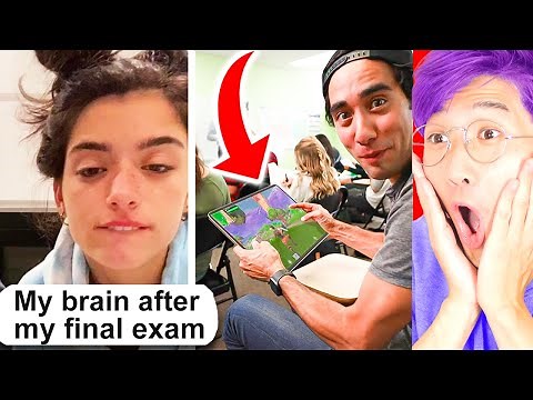 SCHOOL TIK TOKS THAT ARE ACTUALLY RELATABLE! (HILARIOUS) *LANKYBOX REACTS!*