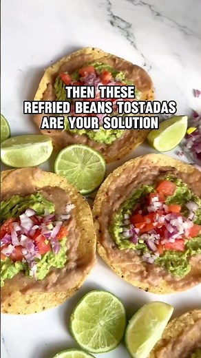 15 MINUTE LUNCH | REFRIED BEANS TOSTADAS 🌮