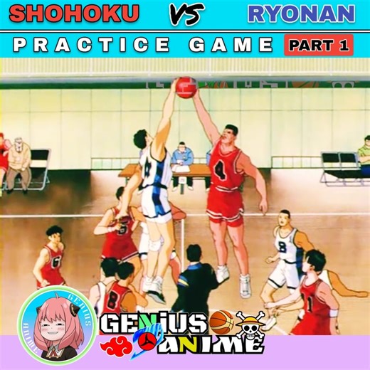 Shohoku vs Ryonan (Practice Game) 1 #fblifestyle | Genius Anime