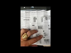 Magnetic lock installation 🫣￼