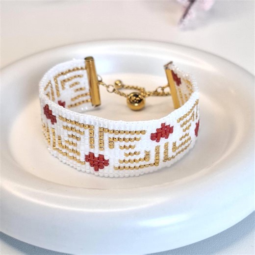Greek Key Loom Bead Pattern – Geometric Bracelet Chart (digital Download) - Etsy