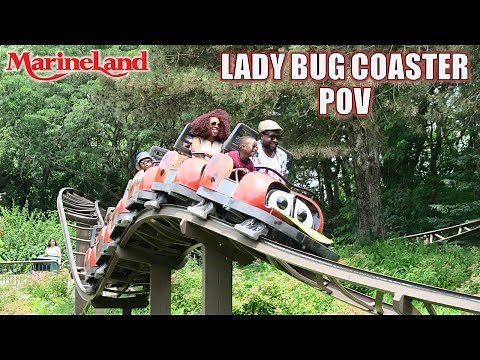 Lady Bug Coaster POV (Back Row, 4K 60FPS), Marineland Zierer Tivoli Coaster | Non-Copyright