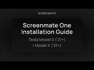 Screenmate ONE Installation Guide | Tesla Model S & Model X