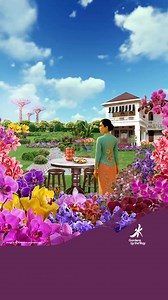 Experience a floral display celebrating Singapore’s heritage at Flower Dome. Skip the queue and get your tickets today! #gardensbythebay #OrchidExtravaganzaGBB #FlowerDome #VisitSingapore | Gardens by the Bay