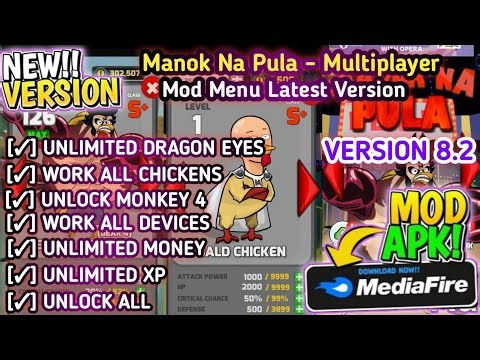 Update!! Manok Na Pula Mod Menu Apk 8.2 Latest Version 2026 - Unlimited Money & Unlock All