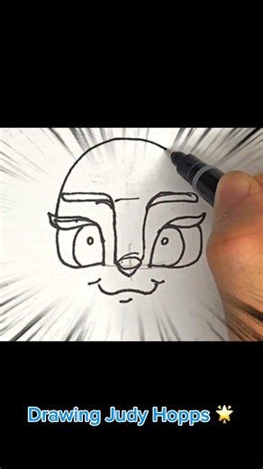 Drawing Cute Judy Hopps |Easy | Step by Step ✍️🎨