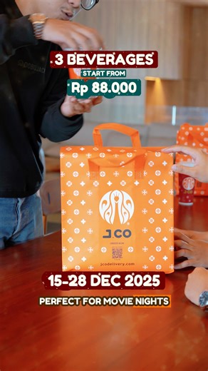 JCO Donuts & Coffee on Instagram: "This festive season calls for something cool and cheerful. Treat yourself to our holiday icy trio: Iced Cappuccino, Iced Swiss Chocolate, and Iced Matcha Latte for only 80K. Perfect for bright afternoons and relaxing year-end moments. 📅 15 – 28 December 2025 📲 Available via JCO App & www.jcodelivery.com Turn up the cheer, cool down the days, and welcome the New Year with every refreshing sip. Because every celebration deserves a little chill 💛✨ T&C: • Includ