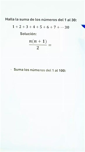 💡 Cómo sumar los números consecutivos fácilmente | Fórmula rápida de Gauss ✨ ¿Sabías que puedes sumar todos los números sin escribirlos uno por uno? 😮 Aprende este truco matemático usando la fórmula de Gauss y sorprende con tu rapidez para calcular. 🔢 #MatemáticasFáciles #TrucosDeMatemáticas #AprendeConMateScience #FórmulasMatemáticas #Educación #AprenderEsDivertido #Sumas #MatemáticasParaTodos #EstudiaConmigo #Gauss | MateScience