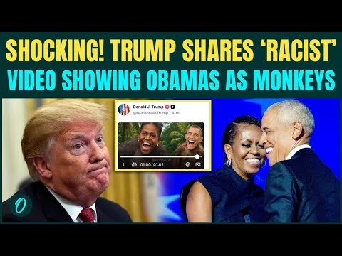 Trump HUMILIATES Obamas; Shares SHOCKING ‘RACIST’ VIDEO? Obamas Shown as Monkeys— US ERUPTS