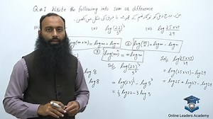 Solved Smart Syllabus, Mathematics 9th Class Unit # 3, Exercise # 3.3 | Online Math Academe