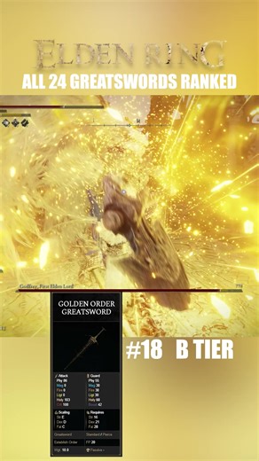 Ranking the 24 Greatswords in the Golden Order