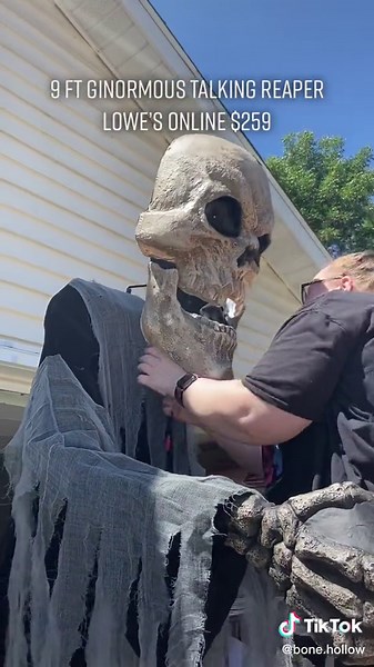 Giant 9ft Talking Reaper for Halloween 2022