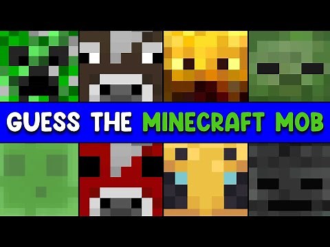 Guess The MINECRAFT Mob | 25 Minecraft Mobs
