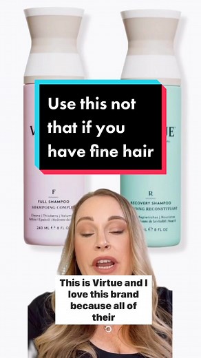 Use this not that for fine hair shampoo edition! Do you agree? (Like and follow me for more hair content!🥰) #hairtip #hair #finehairtips #finehair #finehairhacks #finehairstyles #finehairtiktok #hairproducts