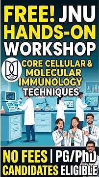 Hands-on Immunology Workshop | JNU's Most Practical Training #biotechnology #skills #freetraining