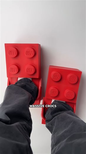 Steve Natto | Crocs Made Giant LEGO Crocs That You Can Wear (Crocs LEGO Brick Clog)🧱 Thank you to @crocs @lego for sending these over! | Instagram