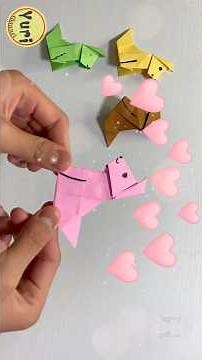 【折り紙1枚】とっても可愛い「犬」の折り方！初心者・子供でも簡単♪ How to make a Paper DOG🐶