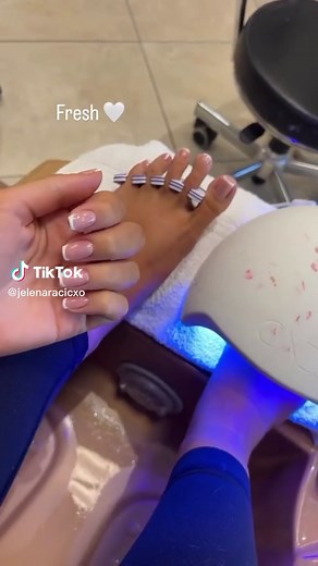 White Toes French Tip Pedicure Nail Tutorial