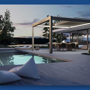 Say Goodbye to Rainy Days! Imagine a pergola that's always ready for your outdoor gatherings... Retractable roofs, rotating louvers & hidden water management systems ensure you're covered! Get ready to elevate your backyard game! Learn more now → | Goodwin-Cole Company, Inc.