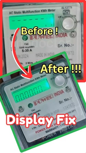 Fix Energy Meter Display Issue in Minutes | Crystal Short Fix 🔧