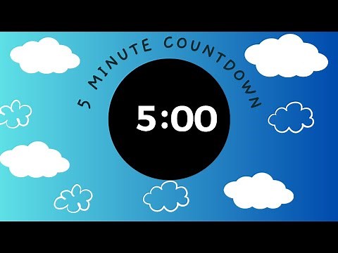 5 MINUTE CLEAN UP TIMER - with upbeat music and colourful visuals