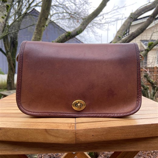 Vintage Coach Pocket Purse | Style 9755 | British Tan | Made in USA | No Hangtag | No Strap - Etsy