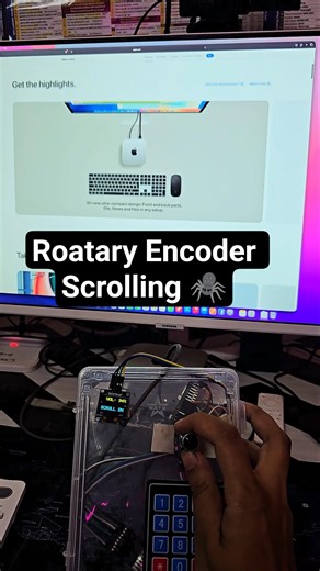 Custom macro pad with fast rotary encoder scrolling on macOS #macOS #MacroPad #RotaryEncoder #pico