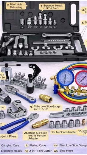AC Technician Tools List | Must Have Tools for AC Repair & Installation#acservicing#actechn#sortvide