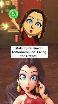 Making A Pauline Mii in #TomodachiLife! #tomodachilifelivingthedream
