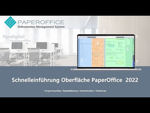 Dokumente digital archivieren / Einführung Oberfläche PaperOffice DMS/ Dokumentenmanagement System