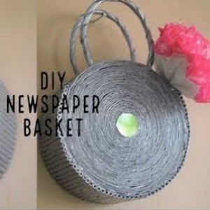 How To Make Newspaper Basket | paper craft ideas | #papercraftideas #diy #newspapercraft #reuse Learn how easy it is to weave a basket using newspaper. This basket is made using the technique of weaving with two tubes and it uses the basic type of edging technique to finish the basket. Such a basket can be a wonderful handmade gift for your friends and family. | Anytime Crafts