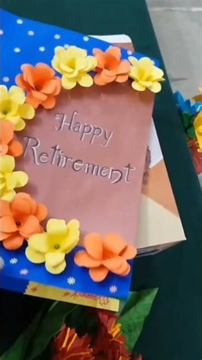 Diy easy retirement card idea 💡#teacher #shorts #craft #paper