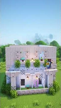 🏡 Minecraft Modern House | Clean & Aesthetic Build #minecraft #shorts