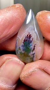 Mirror Finish Moss Agate 🤩 #lapidaryart #mossagate #plumeagate | Yazid Ikhsani