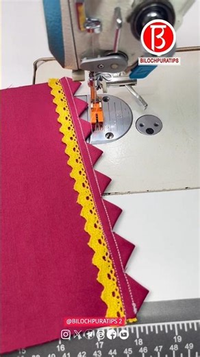 Simple method of making triangular lace