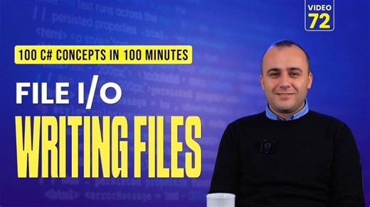 72. C# File I/O | Writing Appending Text Files | Ervis Trupja