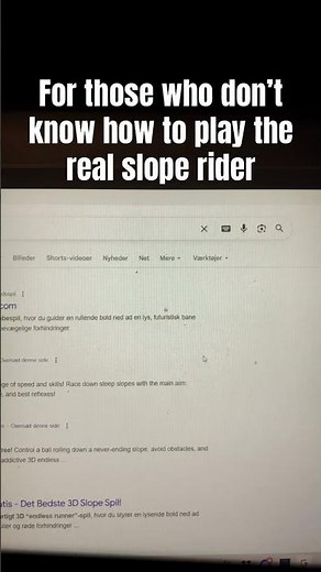 How to play the real slope rider