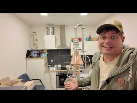 How to distill using a steam-water boiler.