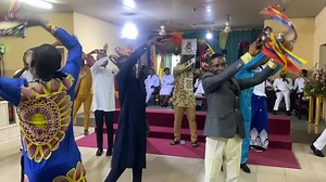 Amazing Timbrel display by the Male Cadet of both session, in marking her Father's Sunday. @top fans Officers' Training College Nigeria Territory | Officers' Training College Nigeria Territory