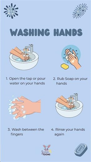 👉 Wash your hands, stay safe & healthy! 🧼✨👉 Clean hands = Happy kids 😄