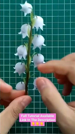 DIY Paper Quilled LiLy Of The Valley #paperquilling #diy #papercraft #shorts