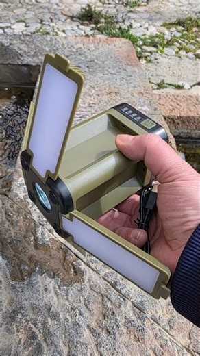 Luz de camping, carga UsbC y solar #luz #linterna #camping